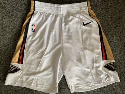 NBA New Orleans Pelicans shorts blanc